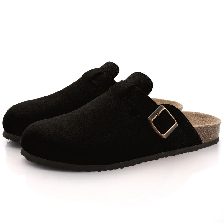 YAEA%20Men%20Women's%20Fashion%20Suede%20Mules%20Slippers%20Classic%20Retro%20Clogs%20Cork%20Insole%20Sandals%20With%20Arch%20Support%20New%20Outdoor%20Mules%20Shose%20-%20Image%204