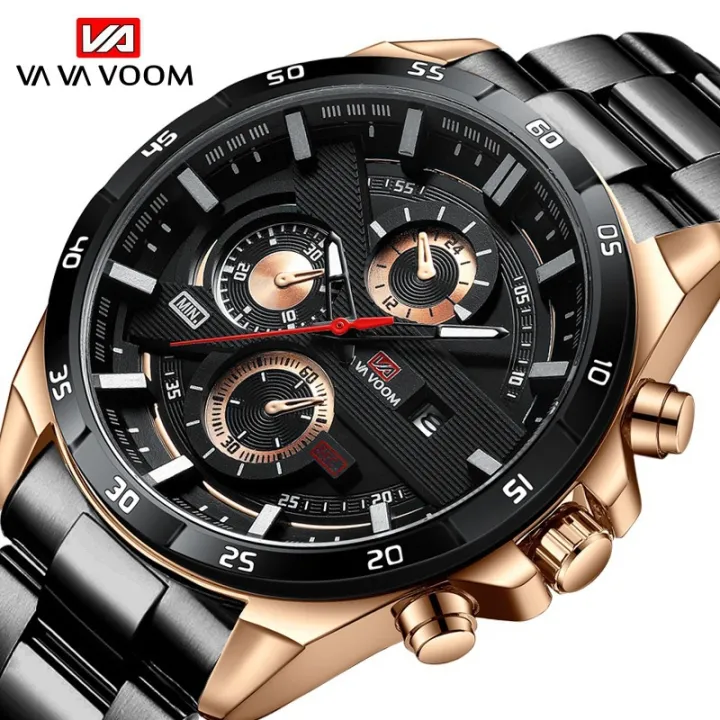 Kajia%20Men's%20Ryan%20Waterproof%20Stainless%20Steel%20Chain%20Quartz%20Watch%20Fashion%20Student%20Sports%20Business%20Casual%20Steel%20Band%20Watch%20-%20Image%205