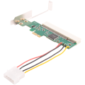 PCIE to PCI Adapter PCI Express X1 to PCI Expansion Card Riser Board ASM1083 Chipset with 4-Pin Power Connector Durable Easy to Use. 