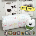 Colorful Bow Pencil Case Simple Ins Style High Color Value Student Stationery Storage Bag Cosmetic Bag Stationery Case. 
