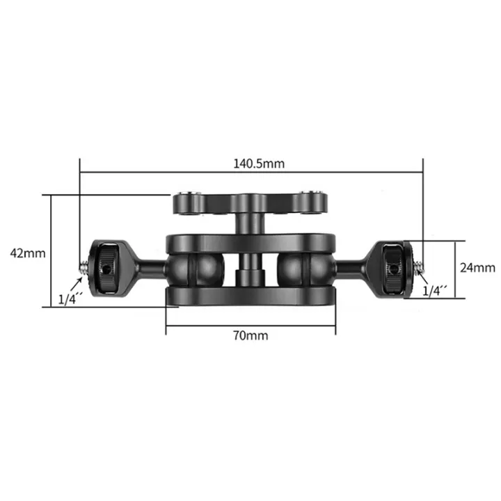 Double%201/4%20Ball%20Head%20Adapter%20Magic%20Arm%20Crab%20Clamp%203/8%20Mount%20Light%20Field%20Monitor%20Camera%20Stand%20Bracket%20-%20Image%205