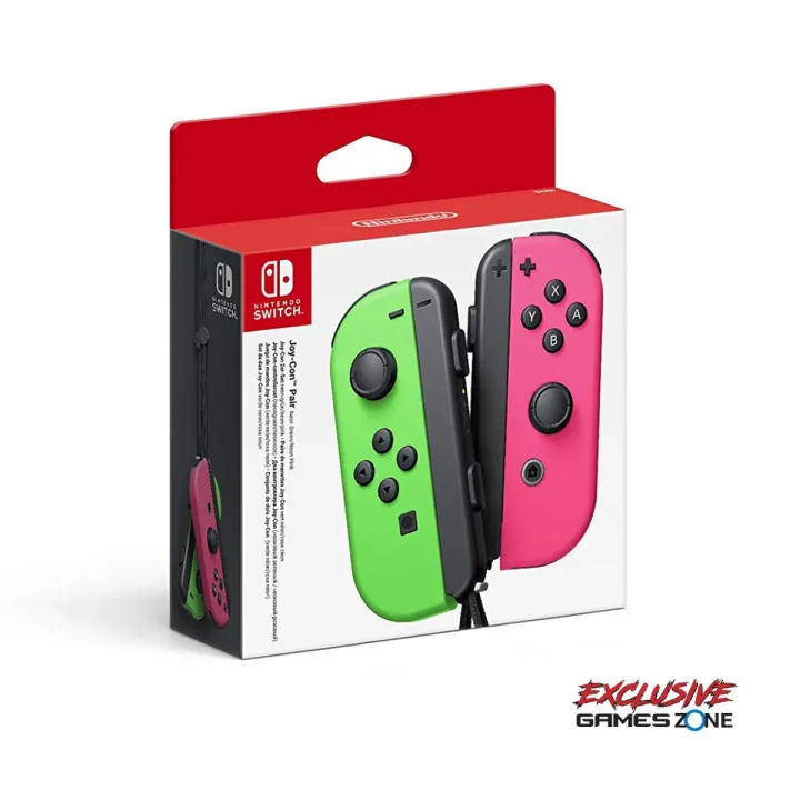 Nintendo%20Joy%20Cons%20(L)/(R)%20-%20Neon%20Green/Neon%20Pink%20JoyCon%20-%20Image%202