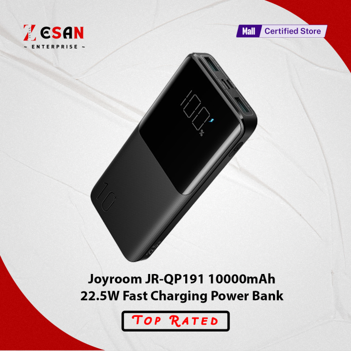 Joyroom JR-QP191 10000mAh 22.5W LED Display Battery Status Monitoring Power Bank