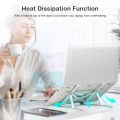 DoomHot Lap-top Stands Foldable Aluminium Lap-tops Stand Portable 6-Level Height Adjustable Holder Notebook Stand Air Flow Cooling Ergonomic Design Stands for 10 -15.6 Inch PC Computer Accessories. 