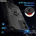 For Tecno Pova NEO 3 Phone case Silicone Armor Metal Ring Stand Case Armor Back Protective Shockproof Hard Dual Layer for Tecno Pova NEO3 Cover Casing HP. 