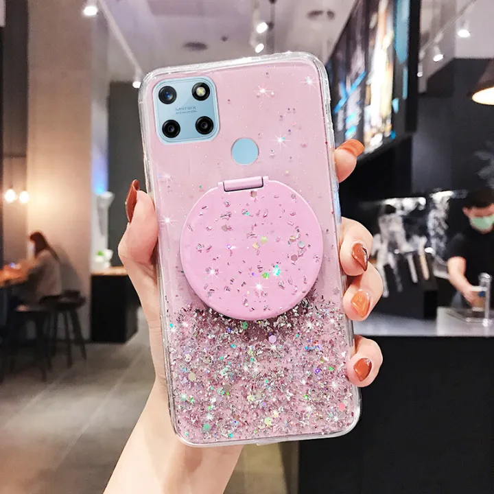 Phone%20case%20Realme%20C21Y%20Shiny%20Ring%20Case%20Glitter%20Soft%20Transparent%20Makeup%20Mirror%20Cases%20For%20Realme%20C21Y%20Back%20Cover%20Stars%20Moon%20Girls%20-%20Image%204