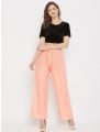 Comfort Regular wear plazo, cotton and Linen Mix stretchable palazzo for Girls.