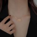 Luxury Heart Pendant Necklace for Girls Elegant Fashion Jewelry.
