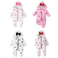 (New) baby clothes eye-catching super soft cotton baby winter warm romper newborn costume for autumn. 