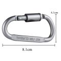 Tactical D Keychain Carabiner Clip Set Aluminium Alloy Tourist Hooks Fishing Carbin Buckle Caribiner Key Holder Keychain Camping.