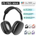 P9 Pro Max Tws Wireless Bluetooth-compatible Headphones With Mic Noise Canceling Stereo Hi-fi Gaming Headset.