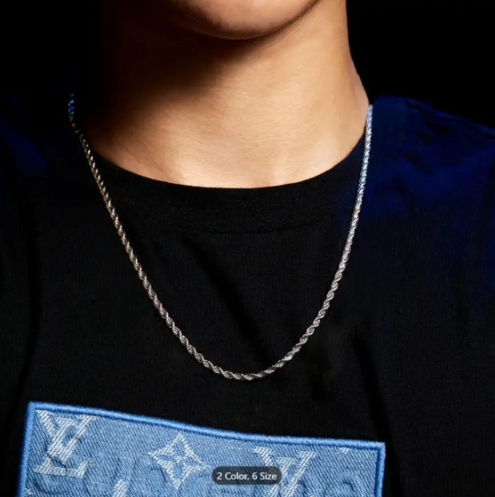 Stainless Steel Rofe Chain Necklace for Men
