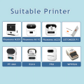 Barcode Label 50x25mm - 130 labels/Roll | Direct Thermal Stickers for PT260 Label Maker/Printer | High-Quality Print for Packaging & Shipping Supplies | Inventory Labels | Premium Self-Adhesive Thermal Labels - White.