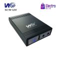 WGP Mini UPS DC UPS 5V-9V-12V Volt Output for Router, Onu, CC Camera with 10400mah Battery and 1 year warranty. 