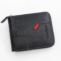 Men's Wallet Made of Leather Purse for Men Coin Purse Short Male Card Holder Wallets Zipper. 