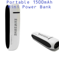 Portable 1500mAh Mini Power Bank | Rechargeable Emergency Mobile Charger | Compact Pocket Size Battery Backup | Universal USB Power Bank.