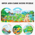 Lovely Portable Jellys Sticker Books with Handle Reusable Color Recognition Toys Puzzle Preschool Playthings Kid Party Favor Toy. 