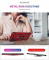 xprmy for Motorola One Hyper phone Case Luxury Armor Shockproof TPU PC 2 in 1 360 Degree Rotating Holder Ring Back Cover.