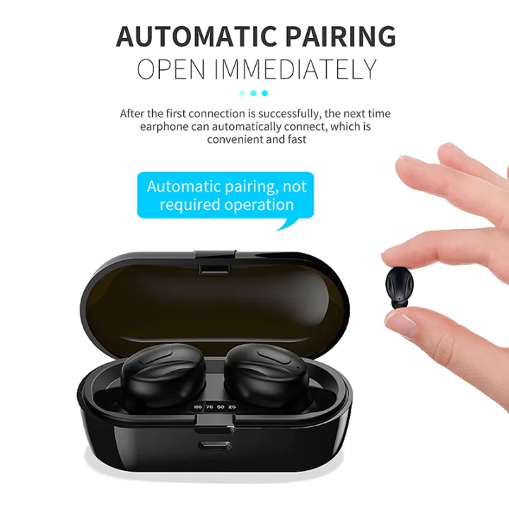 XG-13%20TWS%20Bluetooth%20Earphone%20Wireless%20Headphones%20V5.0%20In-ear%20Headset%20Waterproof%20Noise%20Reduction%20Earbuds%20With%20LED%20Power%20Display%20with%20Portability%20-%20Image%205