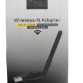 ALFA NET UW07 802.11 b/g/n 150Mbps USB WiFi Wireless-N Adapter with Fixed High Gain Antenna Long Range - Black. 