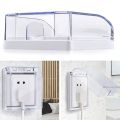 Waterproof 86 Type Switch Protective Cover Splash-Proof Box Kids Safety Electric Plug Cover Power Outlet Socket Protector Home.