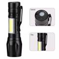 Rechargeable Flashlight Torch LED USB Portable Torches 4 Modes Zoom Mini Camping Lighting. 