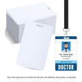 100 Pcs White PVC Cards Blank Credit Cards Plastic Photo ID Card.