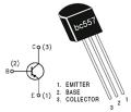 BC557 Bipolar (BJT) Transistor PNP 45V 100mA 150MHz 500mW. 