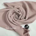 Hijab Pearl Locked Chiffon Georgette Premium Quality Size : 90 Inch X 30 Inch - Hijab Collection - Hijab Collection - Hijab - Hijab Collection - Niqab. 