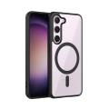 For Samsung Galaxy S23 Mobile Cover MagSafe Compatible Shockproof Transparent Slim Fit Wireless Charging supported Frosted Border Phone Back Case Mobile Cover.