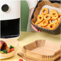 Air Fryer Paper Liners Disposable 25/50/100pcs Set Non Stick Oil Proof Waterproof Baking Parchment Paper Round Square Air Fryer Accessories Oven Microwave Cooking Paper Tray Heat Resistant Food Grade Airfryer Baking Paper. 