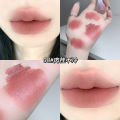Gege Bear Velvet Dream Air Lip Lacquer Matte Finish Nourishing Moisturizing Nonstick Cup White Lip Gloss Lipstick.