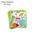 Dinosaur Theme Boys Favors Birthday Party Decoration Disposable Tableware Set Cup Plate Jungle Decoration Baby Shower Supplies. 