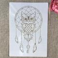 Stencil for Wall & Fashion Painting Template 10in by 8in.. 
