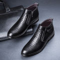 Genuine Leather Autumn Winter Business Dress Snow Boots Men's Office Ankle Formal Boots for Men Designer Casual Shoes Sneakers BunnyGarden.