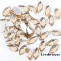 100pcs Glitter Acrylic Horse Eye Non Hotfix Rhinestones Nails Crystals Beads Strass стразы for платье vestidos Dress Nail Art. 