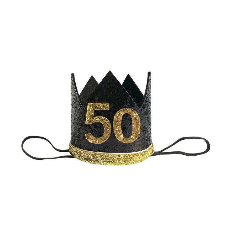 Chicinlife%201Pcs%2030%2040%2050%2060%20Year%20Old%20Crown%20Birthday%20Headband%20Birthday%20Party%20Hat%20Anniversary%20Adult%2030th%20Birthday%20Decor%20Supplies%20LaoXzhongX%20-%20Image%204