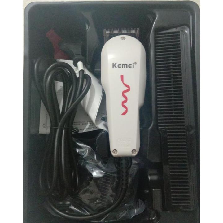 Kemei KM-8831 Electric Hair Clipper - Black and White