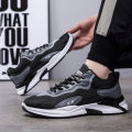 Internet celebrity men's trendy shoes, spring casual men's shoes, high-top shoes, student running sports shoes, smart smoke, panda shoes, dad shoes.