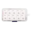 120PCS 304 Stainless Steel E Clip Washer Assortment Kits Circlip Retaining Ring For Shaft Fastener M1.5-M10. 