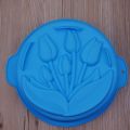 DIY Cake Mold Silicone Single Layer Large Baking Tray Tulip Flower Board Tool Mold Cookie Stencil  Cake Stencil  Fortune Cookie. 