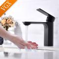 VGX Bathroom Faucets Matte Black Basin Mixer Sink Crane Faucet Gourmet Hot Cold Water Tap Washbasin Brass Single Hole Tapware. 