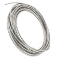 2X 5mm Dia Steel PVC Coated, Flexible Wire Rope Cable 10 Meters Transparent +.