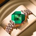 POEDAGAR Women Watch Luxury Green Diamond Quartz Ladies Watches Waterproof Stainless Stain Fashion Watches Girlfriend Gif. 
