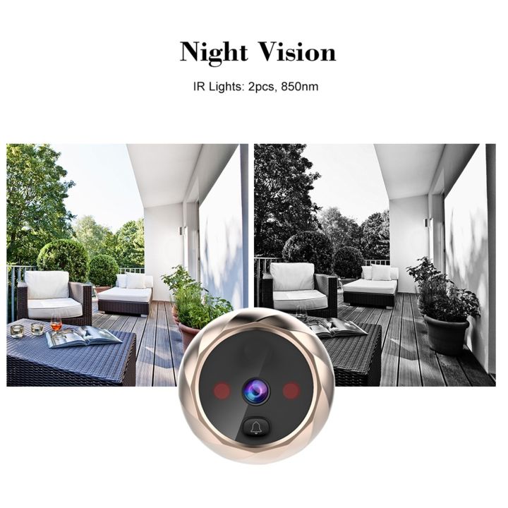 2.8%20inch%20LCD%20Screen%20Digital%20Door%20Viewer%20Peephole%20Door%20Camera%20Doorbell%20-%20gold%20-%20Image%203