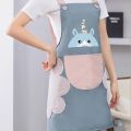 CHAMELI Kitchen Apron for Women with Big Front Pocket Hand-Wiping Waterproof Apron for Kitchen Unique Design Kitchen Accessories items for Home Cooking.