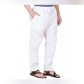 Fasionable white colour trawjer sada payjama. 