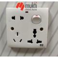 Energypac EG Series 13A 5 Pin Multi Function Universal Switched Socket 5Pin Electrical 6Pin Switch. 