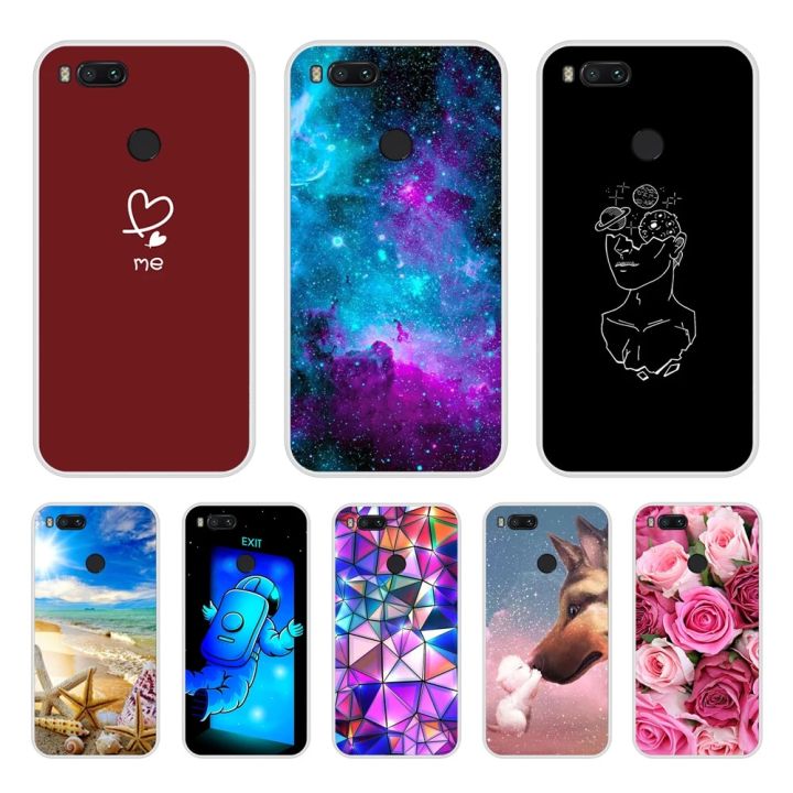 For Xiaomi Mi A1 Case Silicon Soft Cute TPU Back Cover Phone Case