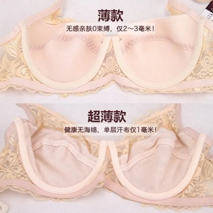 Ultra-Thin%20Bra%20with%20Steel%20Ring%20Lace%20Sexy%20Push%20up%20Big%20Breasts%20Small%20Non-Sponge%20Women's%20Underwear%20-%20Image%204